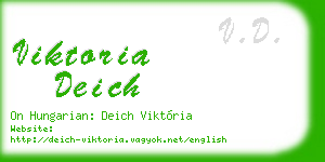 viktoria deich business card